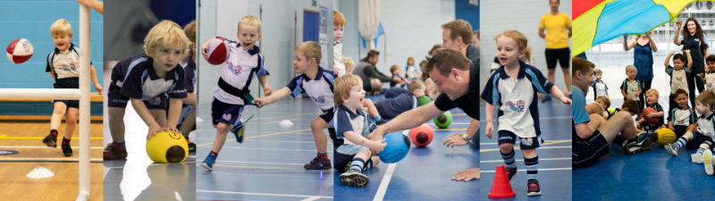 Children playing at Rugbytots